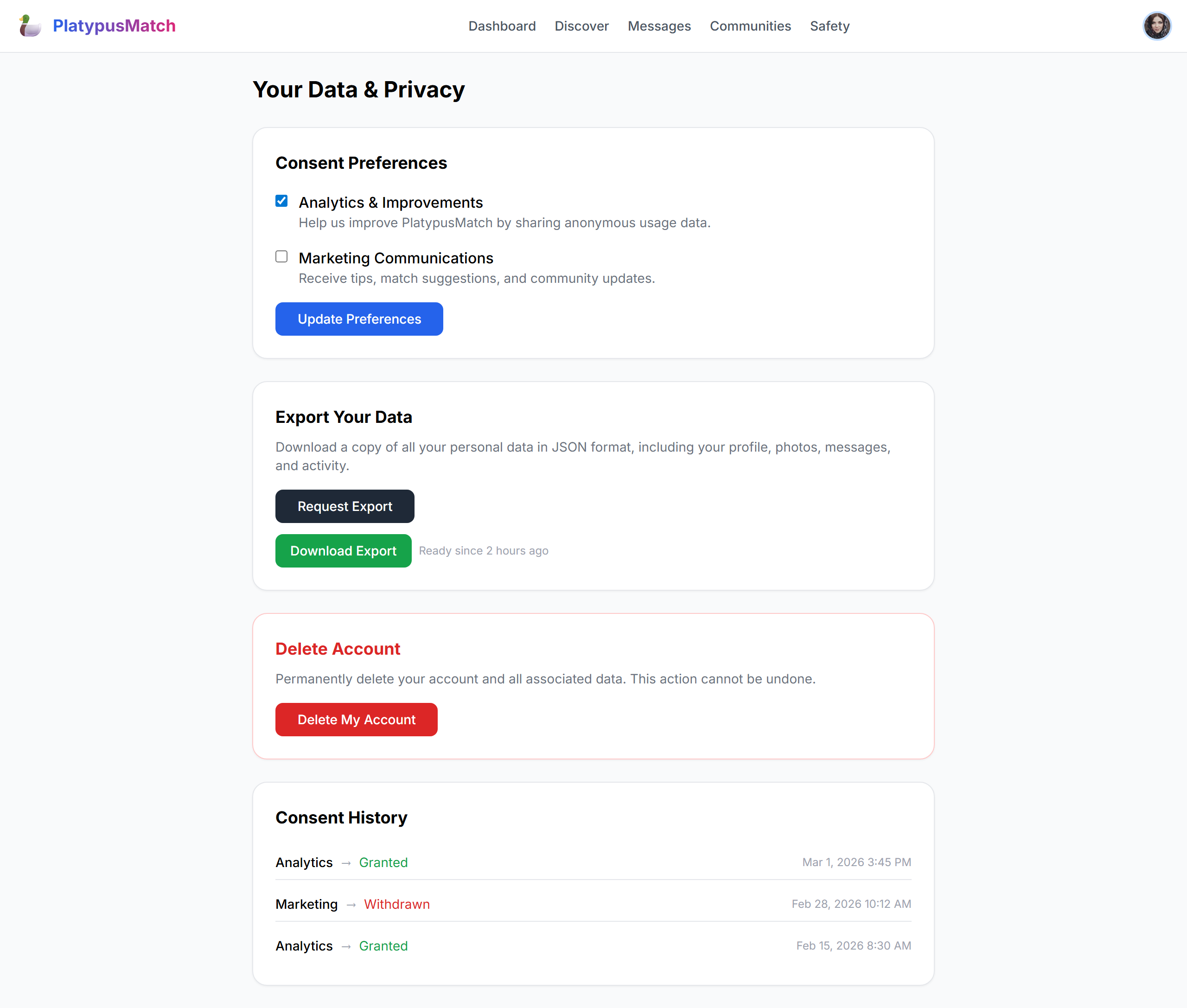 Data & Privacy