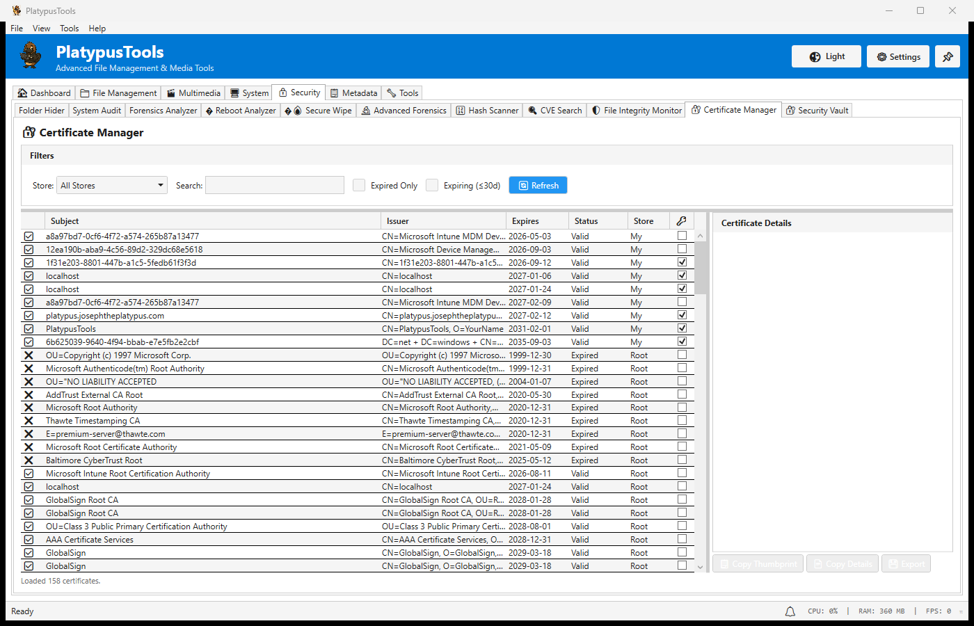 Certificate Manager