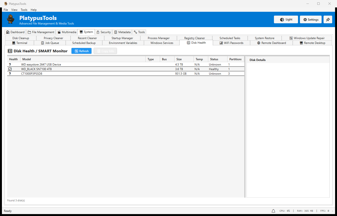 Disk Health
