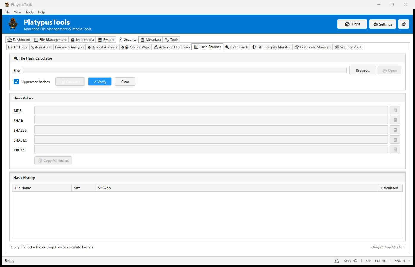 Hash Scanner