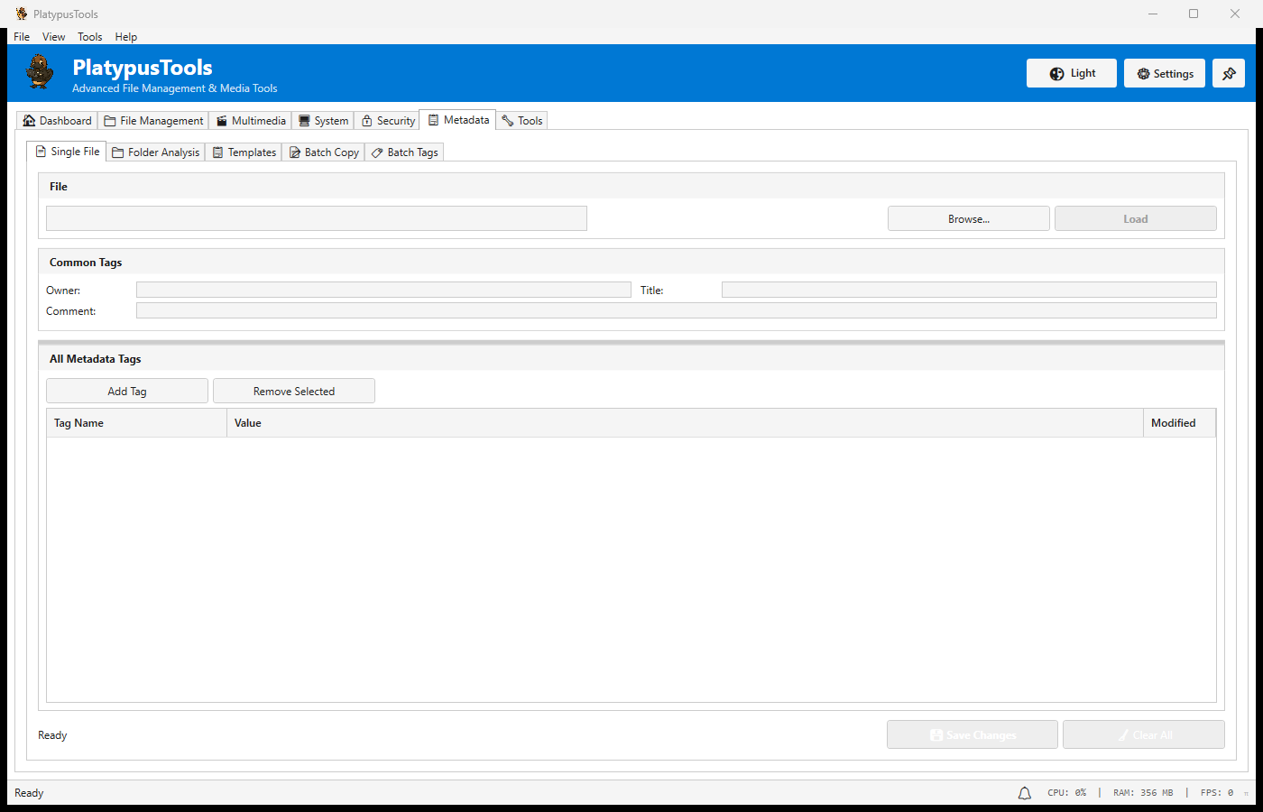 Metadata Editor