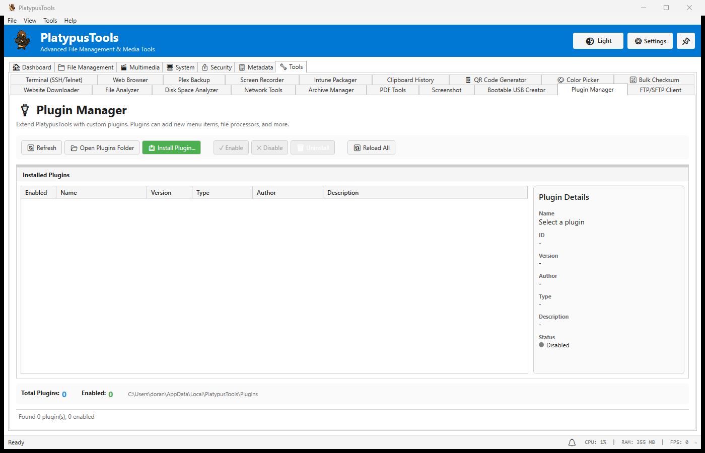 Plugin Manager