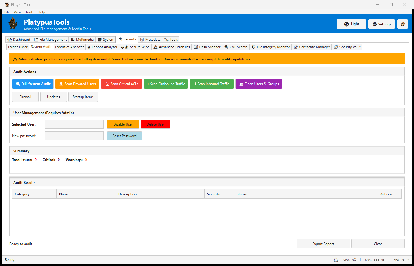 System Audit