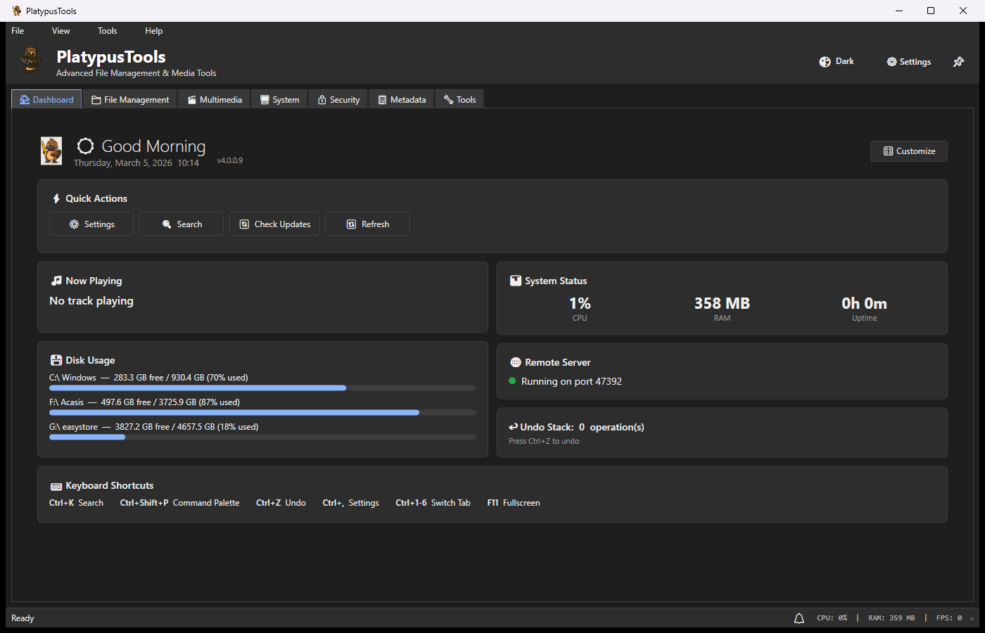 Dark Theme